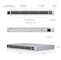 Ubiquiti UniFi Managed 48-port Gigabit Switch (32-port PoE+), 4×SFP, Touchscreen LCD, Rackmount, 195W (USW-48-PoE)