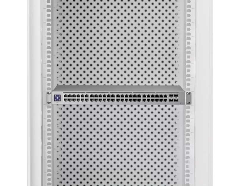 Ubiquiti UniFi Managed 48-port Gigabit Switch, 4×10G SFP+, Touchscreen LCD, Rackmount (USW-PRO-48)
