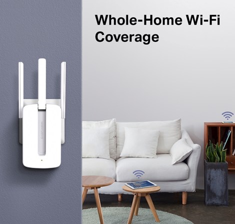 Mercusys MW300RE bežični pojačivač dometa (Range Extender) 300Mbps, (2.4GHz), 802.11b/g/n, 3×vanjska antena fiksna, WPS tipka