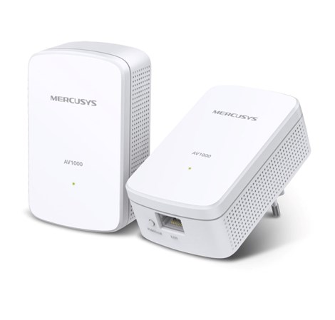 Mercusys AV1000 Powerline Gigabit mrežni adapter, 1000Mbps, HomePlug AV2 (duplo pakiranje) 
