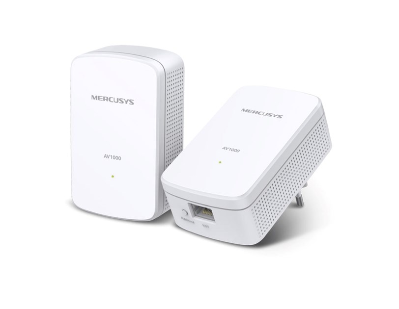 Mercusys AV1000 Powerline Gigabit mrežni adapter, 1000Mbps, HomePlug AV2 (duplo pakiranje) 