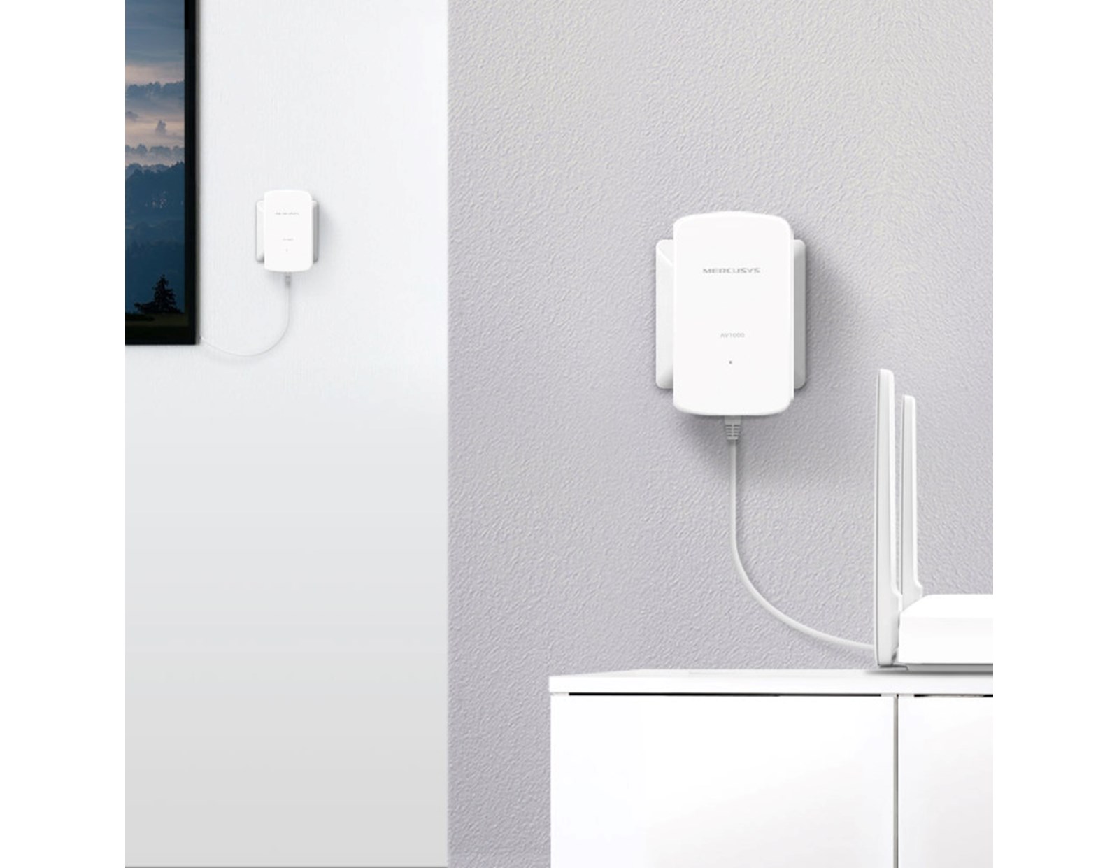 Mercusys AV1000 Powerline Gigabit mrežni adapter, 1000Mbps, HomePlug AV2 (duplo pakiranje) 