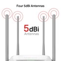 Mercusys MW325R bežični N usmjerivač (Router) 300Mbps (2.4GHz), 802.11n/g/b, 1×WAN , 4×LAN, 4×fiksna antena