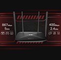Mercusys AC1200 bežični usmjerivač (Dual-Band Gigabit Router) 300Mbps/867Mbps (2.4GHz/5GHz), 802.11ac/b/g/n, 1×G-WAN, 4×G-LAN, 4 x fiksne antene