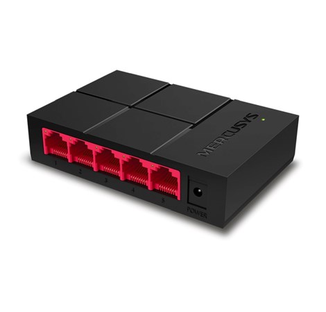 Mercusys 5-port Gigabit mini Desktop preklopnik (Switch), 5×10/100/1000M RJ45 ports, plastično kućište