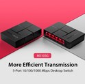 Mercusys 5-port Gigabit mini Desktop preklopnik (Switch), 5×10/100/1000M RJ45 ports, plastično kućište