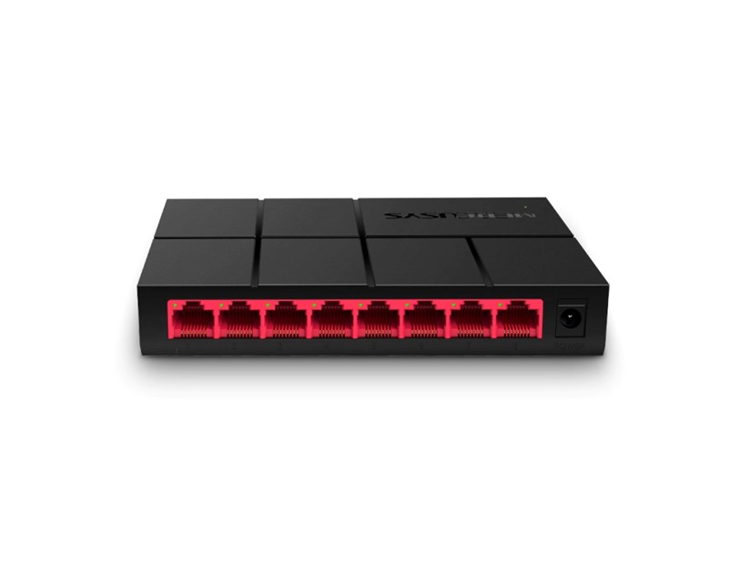 Mercusys 8-port Gigabit mini Desktop preklopnik (Switch), 8×10/100/1000M RJ45 ports, plastično kućište