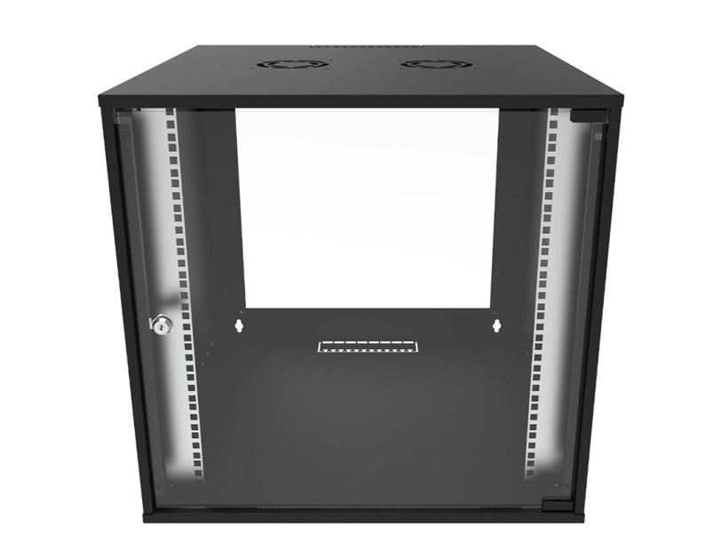 Canovate 19" 9U 600x600x444 ECO SOHO zidni ormar, crni (WC1S-9-0966F)