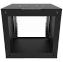 Canovate 19" 9U 600x600x444 ECO SOHO zidni ormar, crni (WC1S-9-0966F)