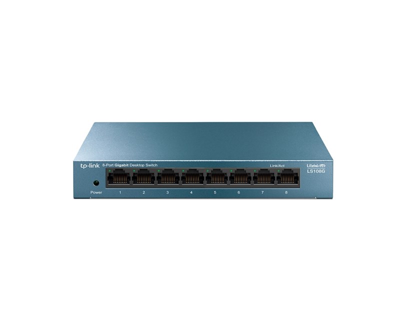 TP-Link 8-Port 10/100/1000Mbps Desktop Network preklopnik (Switch) Auto-Negotiation RJ45, Auto-MDI/MDIX, metalno kučište