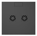Canovate 6U 600x450x376 SINGLE zidni ormar s bočnim stranama koje se mogu otvoriti izvana, crni (WS3O-9-066DF)