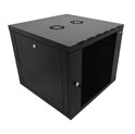Canovate 12U 600x450x631 SINGLE zidni ormar s bočnim stranama koje se mogu otvoriti izvana, crni (WS3O-9-126DF)