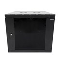 Canovate 12U 600x600x631 SINGLE zidni ormar s bočnim stranama koje se mogu otvoriti izvana, crni (WS3O-9-1266F)