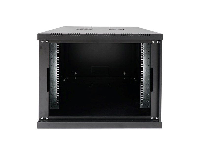 Canovate 12U 600x600x631 SINGLE zidni ormar s bočnim stranama koje se mogu otvoriti izvana, crni (WS3O-9-1266F)