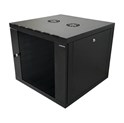 Canovate 12U 600x600x631 SINGLE zidni ormar s bočnim stranama koje se mogu otvoriti izvana, crni (WS3O-9-1266F)