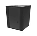 Canovate 15U 600x600x765 SINGLE zidni ormar s bočnim stranama koje se mogu otvoriti izvana, crni (WS3O-9-1566F)