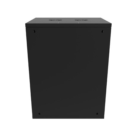 Canovate 15U 600x600x765 SINGLE zidni ormar s bočnim stranama koje se mogu otvoriti izvana, crni (WS3O-9-1566F)