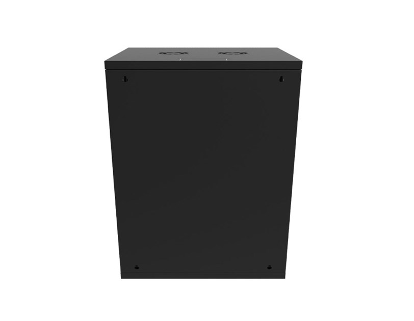 Canovate 15U 600x600x765 SINGLE zidni ormar s bočnim stranama koje se mogu otvoriti izvana, crni (WS3O-9-1566F)