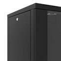 Canovate 15U 600x600x765 SINGLE zidni ormar s bočnim stranama koje se mogu otvoriti izvana, crni (WS3O-9-1566F)