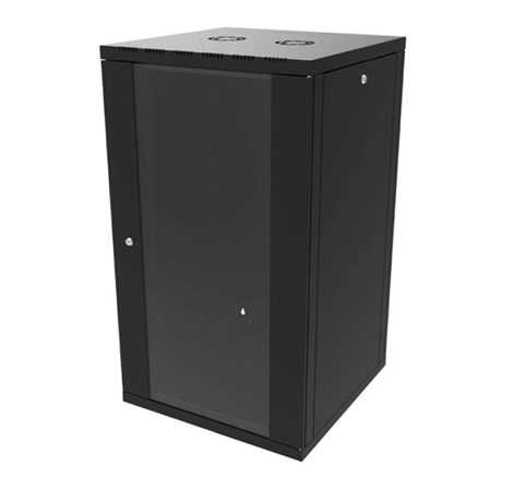 Canovate 21U 600x450x1022 SINGLE zidni ormar s bočnim stranama koje se mogu otvoriti izvana, crni (WS3O-9-216DF)