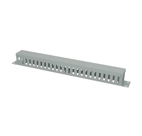 Canovate 19" 1U, organizator kablova s pokrovom, horizontalni, metalni, crni (CCA-9-5004)