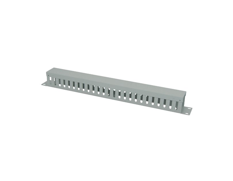 Canovate 19" 1U, organizator kablova s pokrovom, horizontalni, metalni, crni (CCA-9-5004)