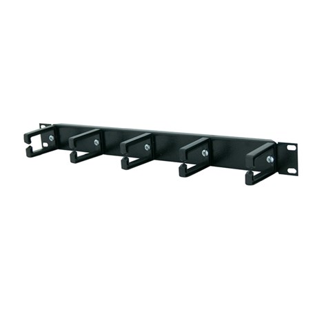 Canovate 19” 1U organizator kablova, horizontalni, 5 plastičnih nosača (CCA-9-5001)