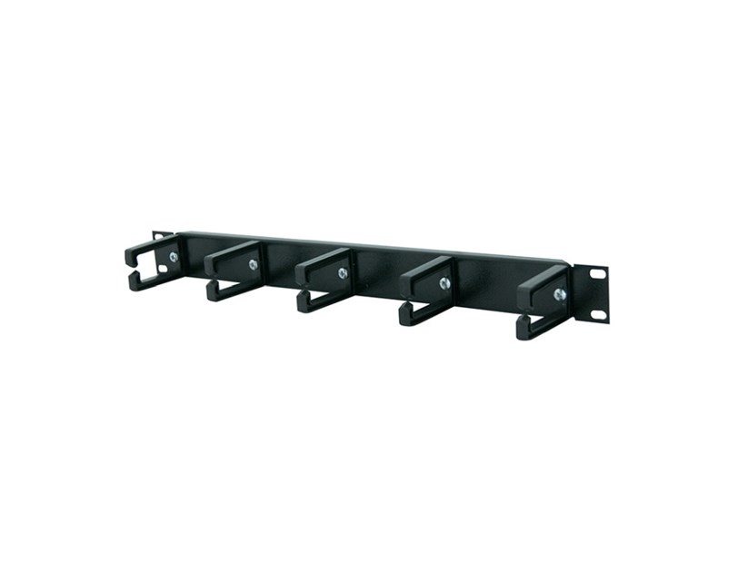 Canovate 19” 1U organizator kablova, horizontalni, 5 plastičnih nosača (CCA-9-5001)