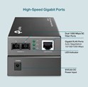 TP-Link Gigabit optički pretvarač 1000M RJ45 u 1000M single-mode SC, Full-duplex, do 20Km