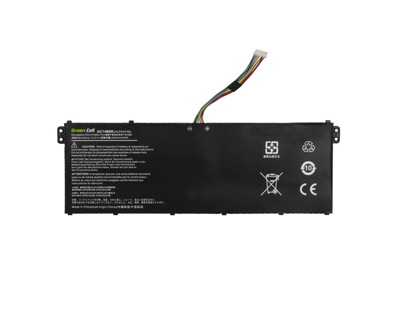 Green Cell (AC72) baterija 2200mAh, 15.2V AC14B3K AC14B8K za  Acer Aspire 5 A515 A517 R15 R5-571T Spin 3 SP315-51 SP513-51 Swift 3 SF314-52