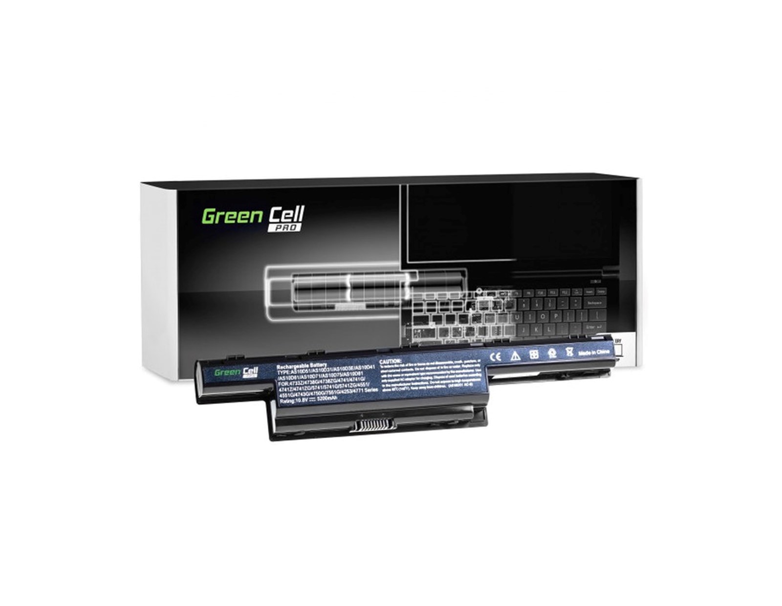 Green Cell PRO (AC06PRO) baterija 5200 mAh, 10.8V (11.1V) AS10D31 AS10D41 AS10D51 za Acer Aspire 5733 5741 5742 5742G 5750G E1-571 TravelMate 5740 5742