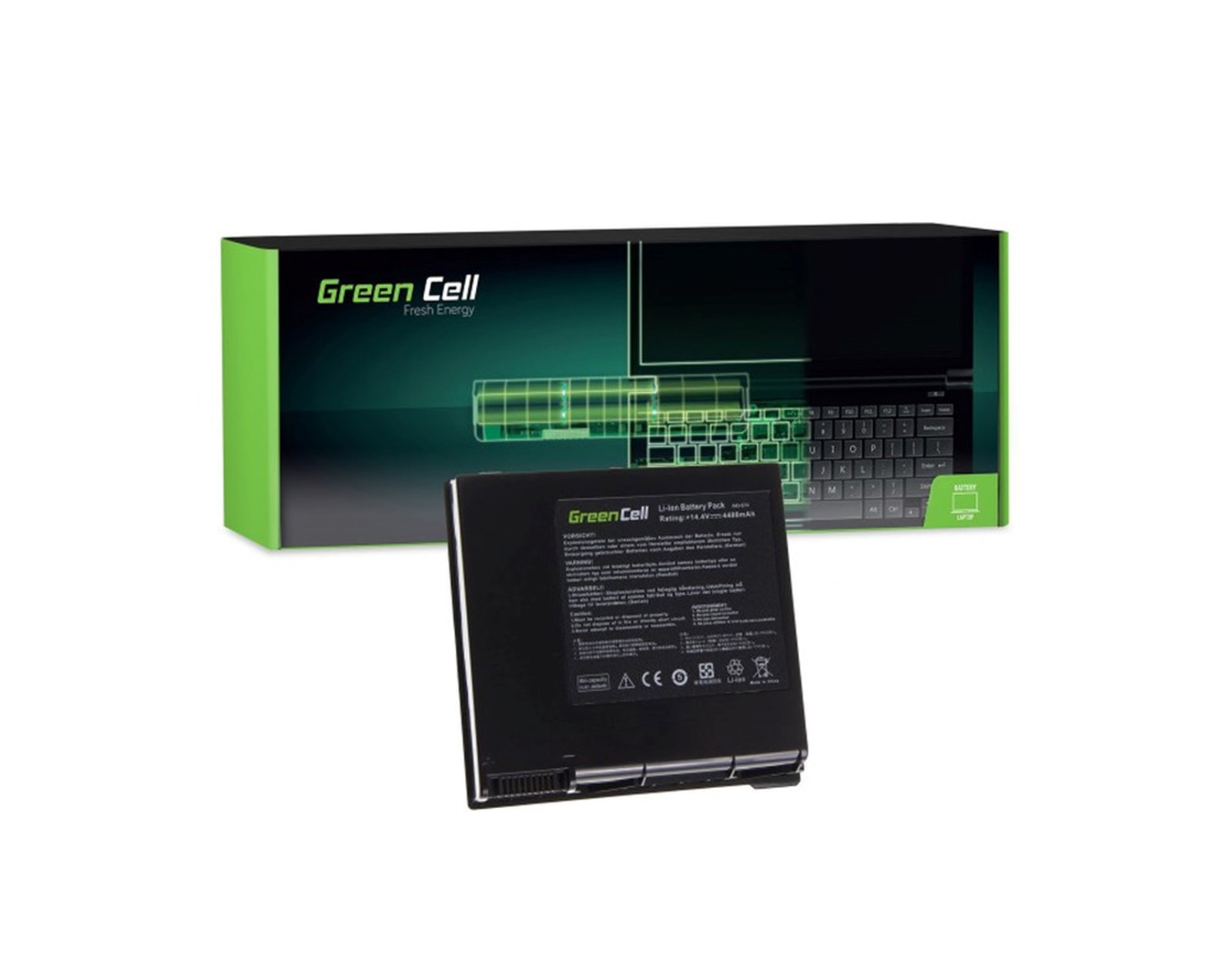 Green Cell (AS43) baterija 4400 mAh,14.4V (14.8V) A42-G74 za Asus G74 G74S G74J G74JH G74SX