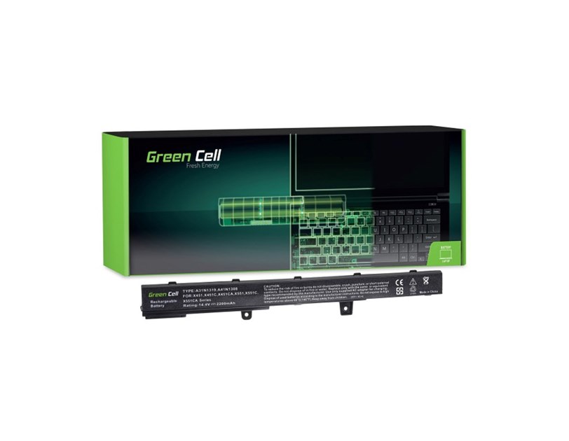 Green Cell (AS75) baterija 2200 mAh,14.4V (14.8V)  za Asus  Asus R508 R556 R509 X551