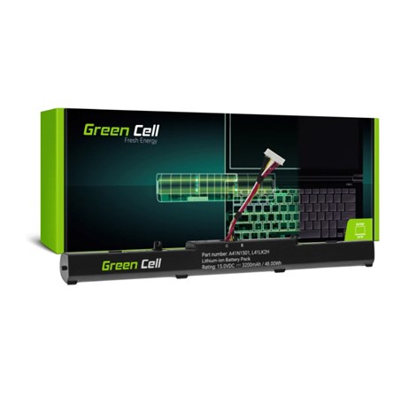Green Cell (AS138) baterija 15V, 3200 mAh za AsusAsus ROG GL752 GL752V GL752VW, Asus VivoBook Pro N552 N552V N552VW N552VX N752 N752V N752VX