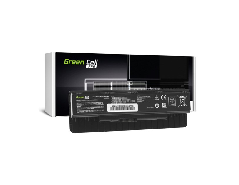 Green Cell PRO (AS129PRO) baterija 5200mAh, 10.8V (11.1V) A32N1405 za Asus G551 G551J G551JM G551JW G771 G771J G771JM G771JW N551 N551J N551JM N551JW N551JX