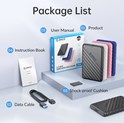 Orico vanjsko kućište 2.5" SATA HDD/SSD, 7 do 9.5mm, tool free, USB3.0 Micro-B, crni (ORICO-25PW1-U3-BK-BP-HW)