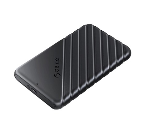 Orico vanjsko kućište 2.5" SATA HDD/SSD, 7 do 9.5mm, tool free, USB3.1 Gen1 Type-C, crni (ORICO-25PW1-C3-BK-BP)