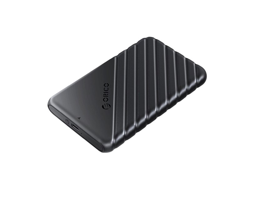 Orico vanjsko kućište 2.5" SATA HDD/SSD, 7 do 9.5mm, tool free, USB3.1 Gen1 Type-C, crni (ORICO-25PW1-C3-BK-BP)