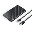 Orico vanjsko kućište 2.5" SATA HDD/SSD, 7 do 9.5mm, tool free, USB3.1 Gen1 Type-C, crni (ORICO-25PW1-C3-BK-BP)