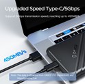 Orico vanjsko kućište 2.5" SATA HDD/SSD, 7 do 9.5mm, tool free, USB3.1 Gen1 Type-C, crni (ORICO-25PW1-C3-BK-BP)