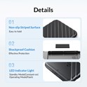 Orico vanjsko kućište 2.5" SATA HDD/SSD, 7 do 9.5mm, tool free, USB3.1 Gen1 Type-C, crni (ORICO-25PW1-C3-BK-BP)