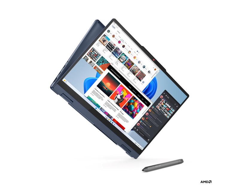 Lenovo IdeaPad Flex 5, 2-in-1, 14" WUXGA (1920×1200) OLED Touch, AMD R7-8845HS, 16GB LPDDR5, 1TB SSD, Radeon 780M Graphics, WiFi 6W/BT, Win 11 Pro (83DR001ASC-W11P)