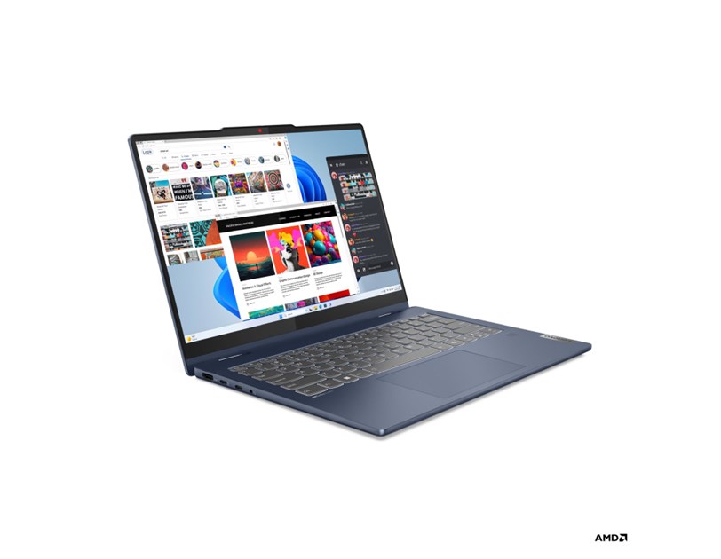 Lenovo IdeaPad Flex 5, 2-in-1, 14" WUXGA (1920×1200) OLED Touch, AMD R7-8845HS, 16GB LPDDR5, 1TB SSD, Radeon 780M Graphics, WiFi 6W/BT, Win 11 Pro (83DR001ASC-W11P)