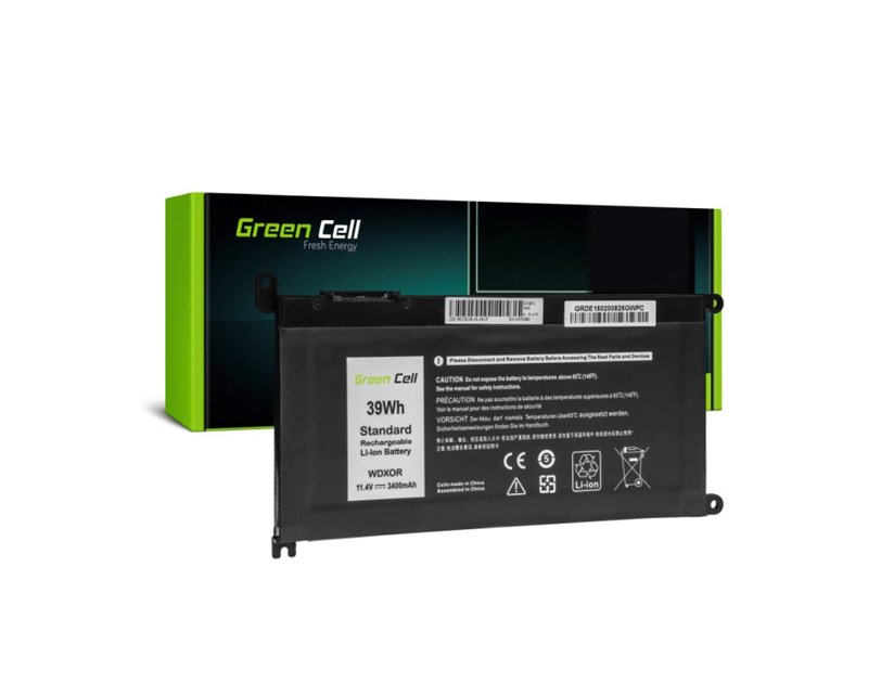 Green Cell (DE150) 3400 mAh,11.4V baterija za Dell Inspiron 13 5368 5378 5379 14 5482 15 5565 5567 5568 5570 5578 5579 7560 7570 17 5770