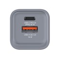 Verbatim GNC-35 GaN zidni punjač 35W, 1×USB-C PD 35W / 1×USB-A QC3.0 