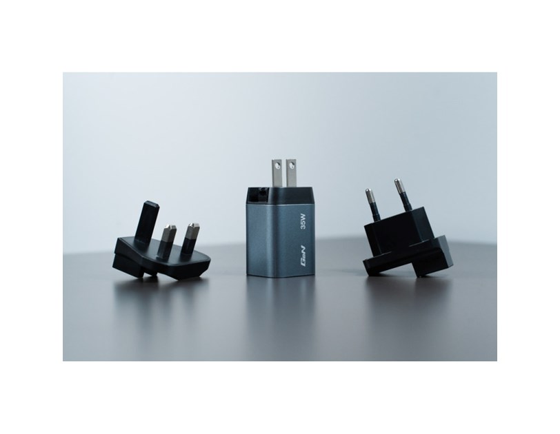 Verbatim GNC-35 GaN zidni punjač 35W, 1×USB-C PD 35W / 1×USB-A QC3.0 