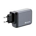 Verbatim GNC-100 GaN zidni punjač 100W, 2×USB-C PD 100W / 1×USB-C PD 65W / 1× USB-A QC3.0