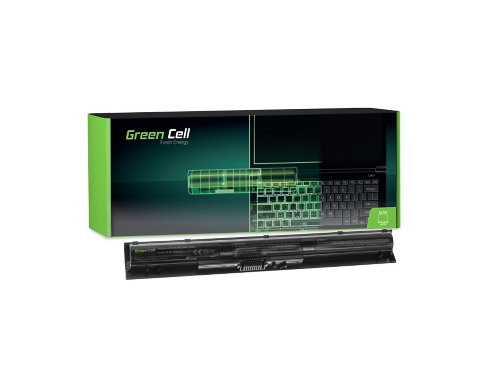 Green Cell (HP90) baterija 2200 mAh,14.4V (14.8V) KI04 za HP Pavilion 14-AB 15-AB 15-AK 17-G
