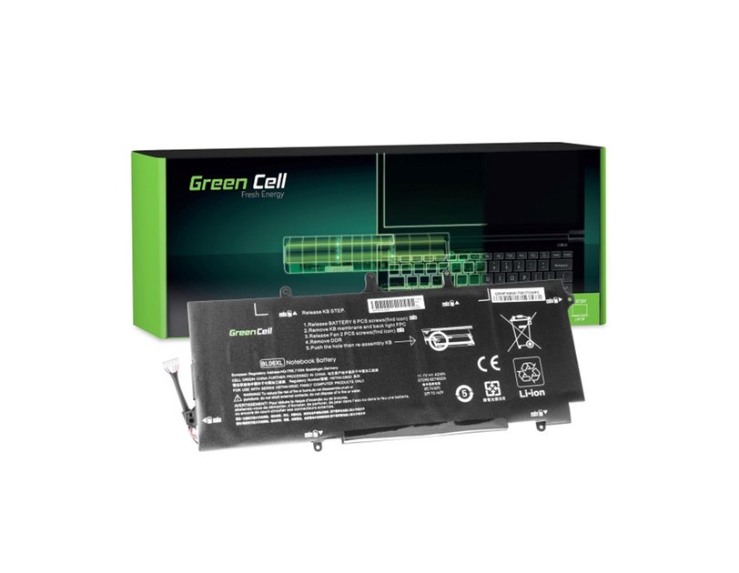 Green Cell (HP108) baterija 3800 mAh,10.8V (11.1V) BL06XL HSTNN-DB5D 722297-001 722236-2C1 za HP EliteBook Folio 1040 G1 G2