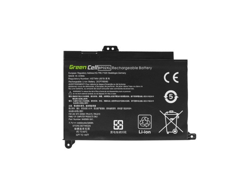 Green Cell (HP150) baterija 4400 mAh, 7.7V BP02XL za HP Pavilion 15-AU 15-AU051NW 15-AU071NW 15-AU102NW 15-AU107NW 15-AW 15-AW010NW